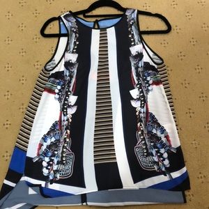 Beautiful print sleeve less blouse